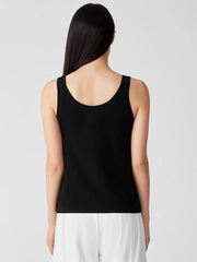 Eileen Fisher Tanks & Camis | Traceable Cotton Jersey Scoop Neck Tank Black - Women
