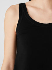 Eileen Fisher Tanks & Camis | Traceable Cotton Jersey Scoop Neck Tank Black - Women