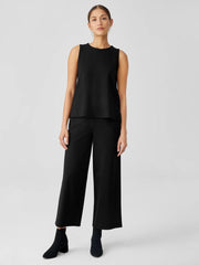 Eileen Fisher Tanks & Camis | Washable Flex Ponte Round Neck Tank Black - Women