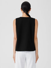 Eileen Fisher Tanks & Camis | Washable Flex Ponte Round Neck Tank Black - Women