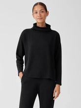 Eileen Fisher Tops & Tees | Cozy Brushed Terry Hug Funnel Neck Top Black - Women