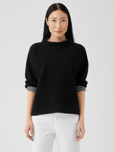Eileen Fisher Tops & Tees | Doubleknit Organic Cotton Stripe Reversible Top Black - Women
