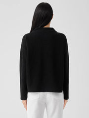 Eileen Fisher Tops & Tees | Doubleknit Organic Cotton Stripe Reversible Top Black - Women
