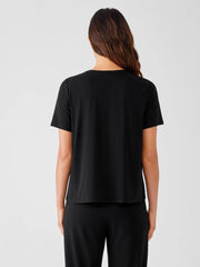 Eileen Fisher Tops & Tees | Fine Jersey Crew Neck Tee Black - Women