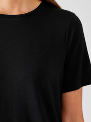 Eileen Fisher Tops & Tees | Fine Jersey Crew Neck Tee Black - Women