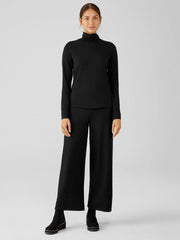 Eileen Fisher Tops & Tees | Fine Jersey Scrunch Neck Top Black - Women