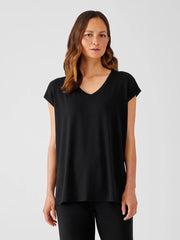 Eileen Fisher Tops & Tees | Fine Jersey Square Top Black - Women