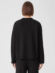 Eileen Fisher Tops & Tees | Organic Cotton French Terry Box-Top Black - Women