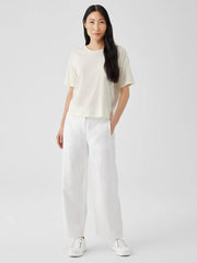 Eileen Fisher Tops & Tees | Organic Cotton Hazy Slub Tee Softwhite - Women