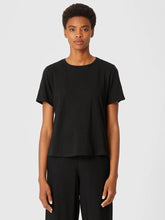 Eileen Fisher Tops & Tees | Organic Cotton Slub Tee Black - Women
