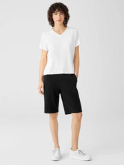 Eileen Fisher Tops & Tees | Organic Cotton Slub V-Neck Tee White - Women