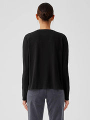 Eileen Fisher Tops & Tees | Organic Cotton Slub V-Neck Top Black - Women