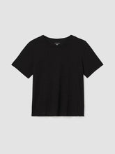Eileen Fisher Tops & Tees | Organic Cotton Slubby Jersey Tee Black - Women