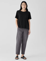 Eileen Fisher Tops & Tees | Organic Cotton Slubby Jersey Tee Black - Women