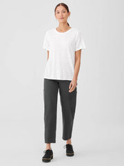 Eileen Fisher Tops & Tees | Organic Linen Jersey Crew Neck Tee White - Women