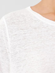 Eileen Fisher Tops & Tees | Organic Linen Jersey Crew Neck Tee White - Women