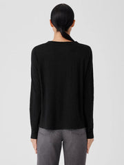 Eileen Fisher Tops & Tees | Organic Linen Jersey Crew Neck Top Black - Women