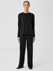 Eileen Fisher Tops & Tees | Organic Pima Cotton Jersey Long-Sleeve Tee Black - Women