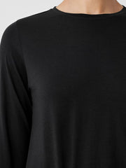 Eileen Fisher Tops & Tees | Organic Pima Cotton Jersey Long-Sleeve Tee Black - Women