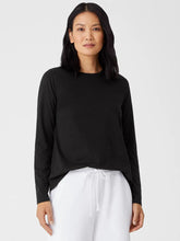 Eileen Fisher Tops & Tees | Organic Pima Cotton Jersey Long-Sleeve Tee Black - Women