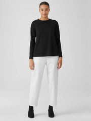 Eileen Fisher Tops & Tees | Organic Pima Cotton Jersey Round Neck Top Black - Women