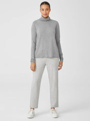 Eileen Fisher Tops & Tees | Ribbed Pima Cotton Blend Top Moon - Women