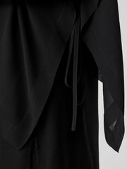 Eileen Fisher Tops & Tees | Sheer Silk Georgette Poncho Black - Women
