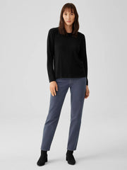 Eileen Fisher Tops & Tees | Stretch Silk Jersey Crew Neck Top Black - Women