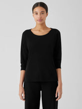 Eileen Fisher Tops & Tees | Stretch Silk Jersey Scoop Neck Top Black - Women