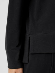 Eileen Fisher Tops & Tees | Traceable Cotton Jersey Crew Neck Top Black - Women