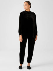 Eileen Fisher Tops & Tees | Velvet Mock Neck Top Black - Women