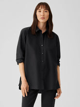 Eileen Fisher Tops & Tees | Washed Organic Cotton Poplin Classic Collar Shirt Black - Women