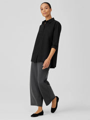 Eileen Fisher Tops & Tees | Washed Organic Cotton Poplin Shirt Black - Women