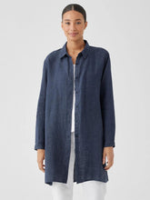 Eileen Fisher Tops & Tees | Washed Organic Linen Délavé Long Shirt Dusk - Women