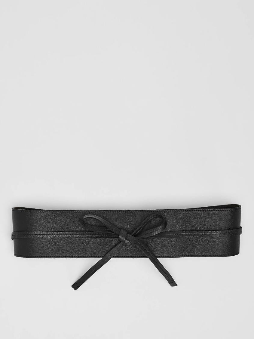 Eileen Fisher Accessories | Buttery Leather Wrap Belt Black - Women