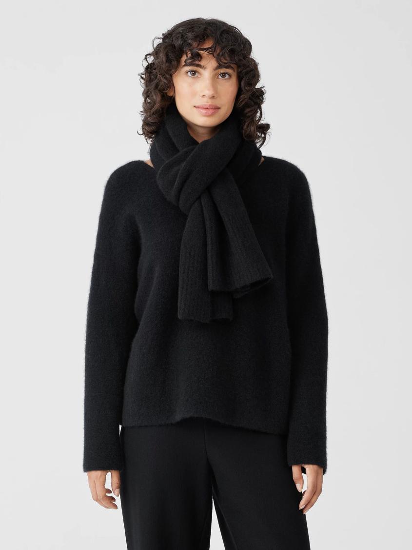 Eileen Fisher Accessories | Cashmere Silk Bliss Scarf Black - Women