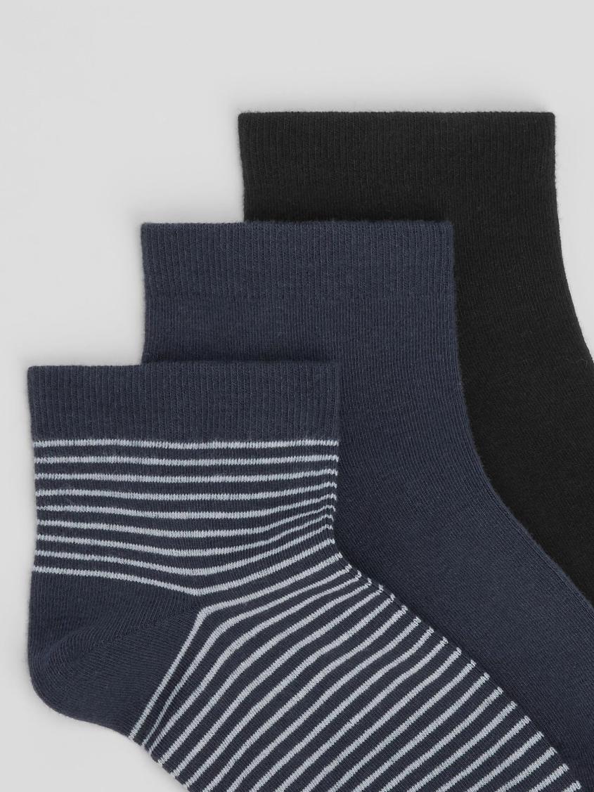 Eileen Fisher Accessories | Cotton Ankle Sock 3-Pack Ocean - Women