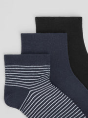 Eileen Fisher Accessories | Cotton Ankle Sock 3-Pack Ocean - Women