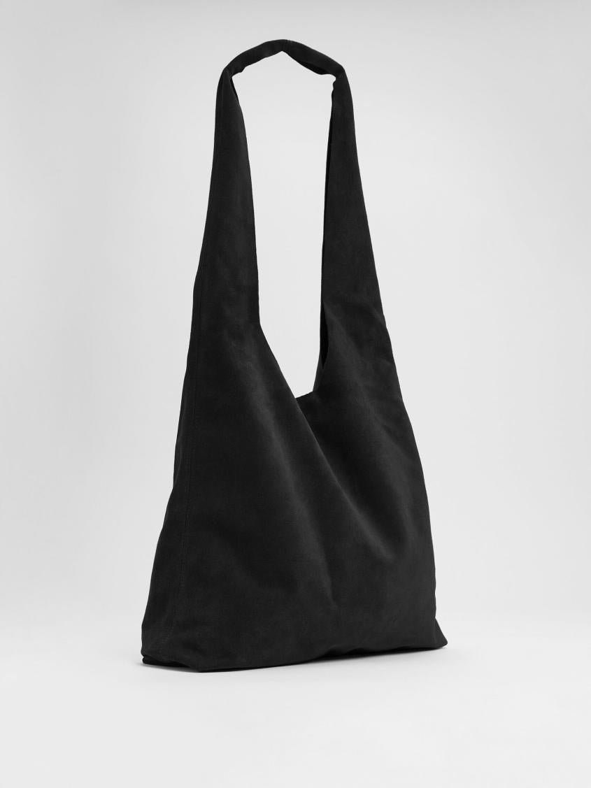 Eileen Fisher Accessories | Italian Suede Shopper Tote Black - Women