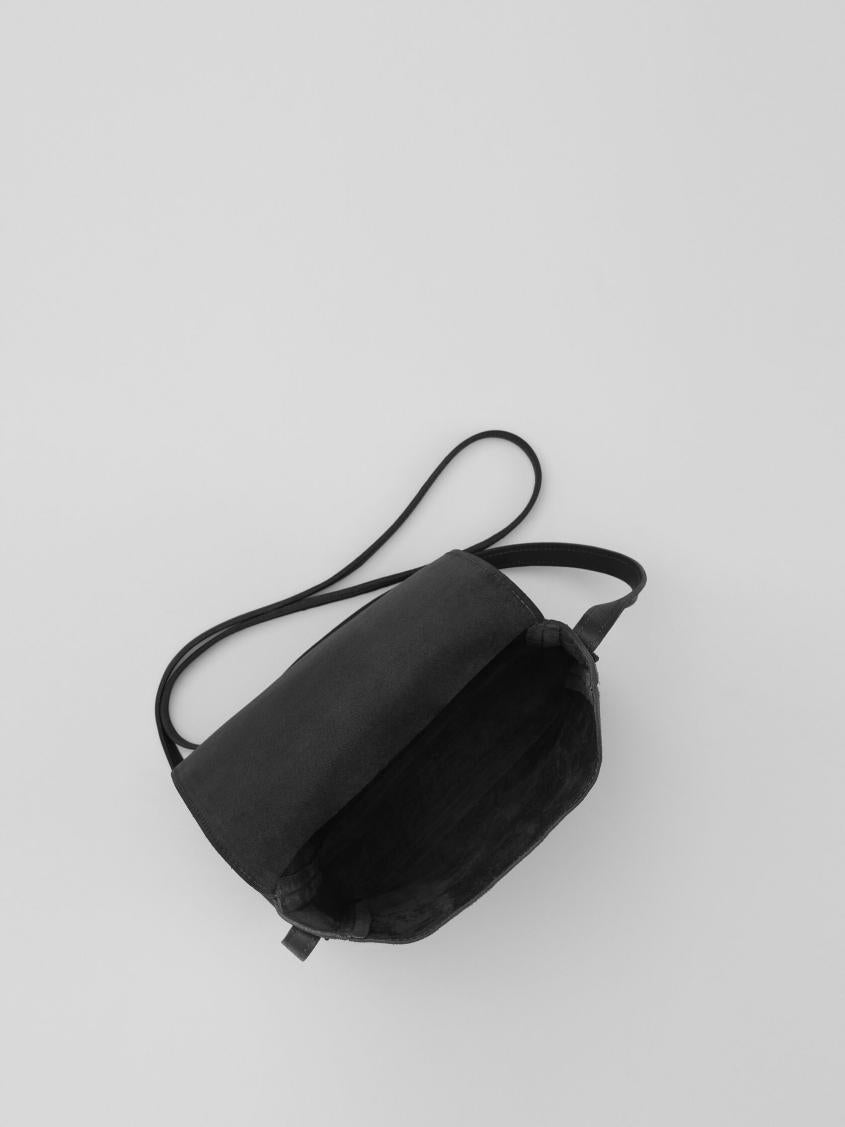 Eileen Fisher Accessories | Italian Suede Square Crossbody Bag Black - Women