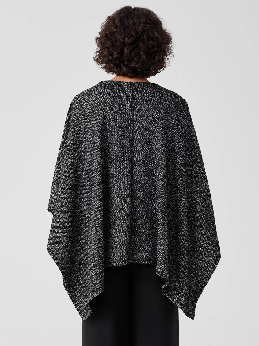 Eileen Fisher Accessories | Organic Cotton Terry Serape Black/softwhite - Women