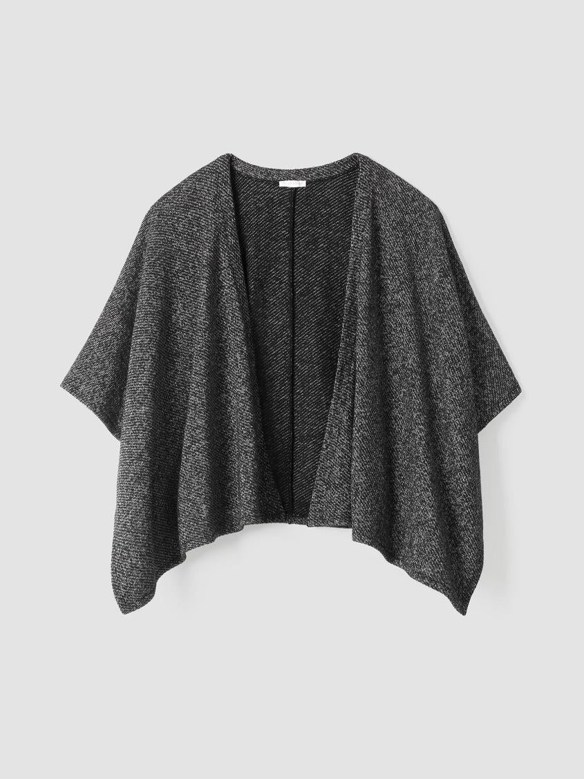 Eileen Fisher Accessories | Organic Cotton Terry Serape Black/softwhite - Women