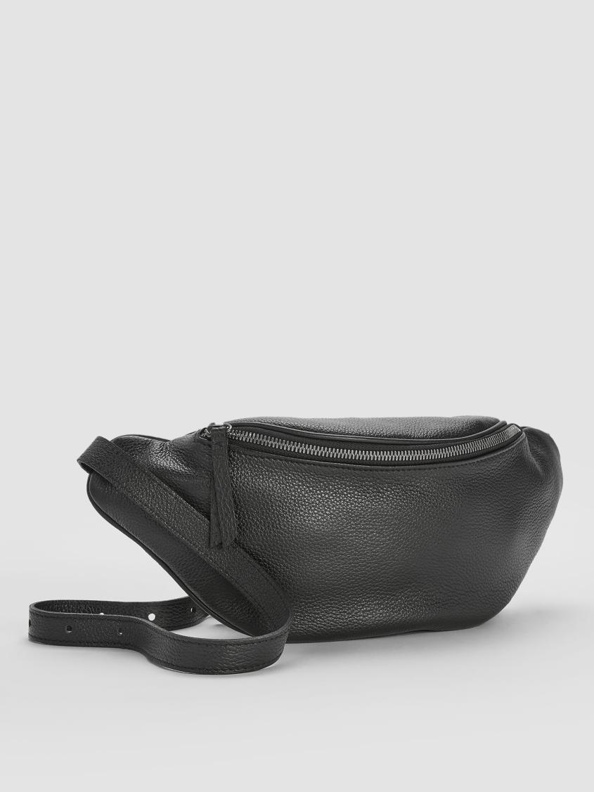 Eileen Fisher Accessories | Textured Italian Leather Belt Bag Black - Women