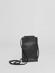 Eileen Fisher Accessories | Textured Italian Leather Phone Pouch Black - Women
