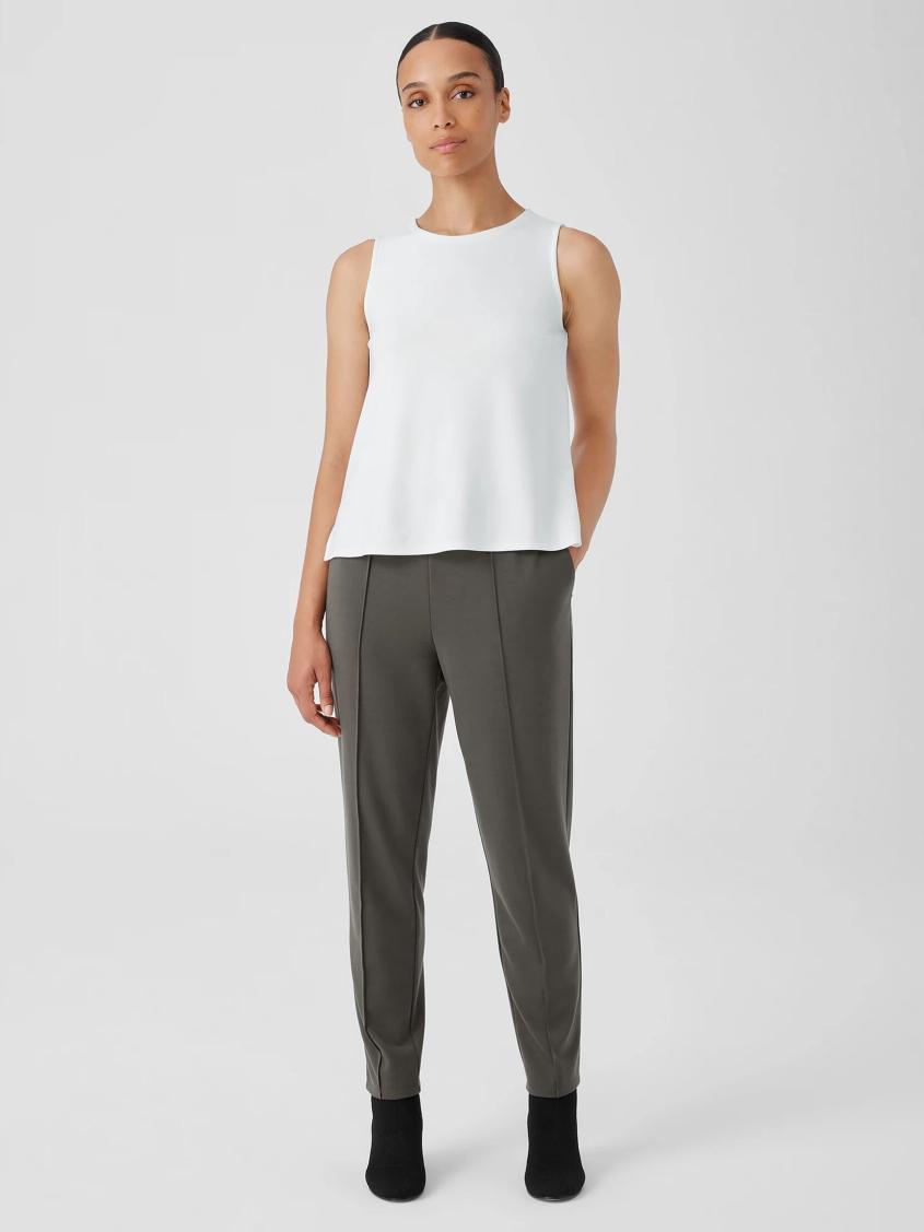 Eileen Fisher Accessories | Washable Flex Ponte Round Neck Tank Black - Women