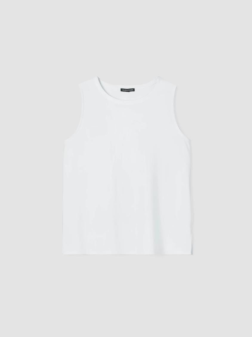Eileen Fisher Accessories | Washable Flex Ponte Round Neck Tank Black - Women