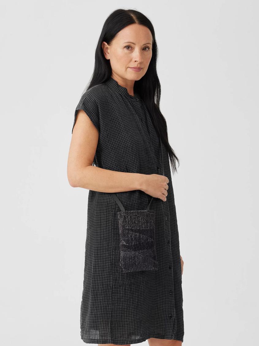 Eileen Fisher Accessories | Waste No More Felted Phone Pouch Charcoal - Women