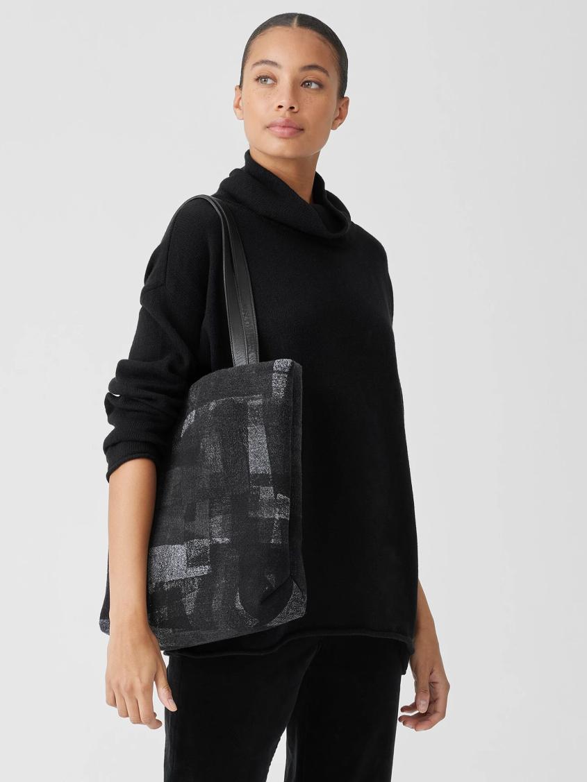 Eileen Fisher Accessories | Waste No More Felted Tote Charcoal - Women