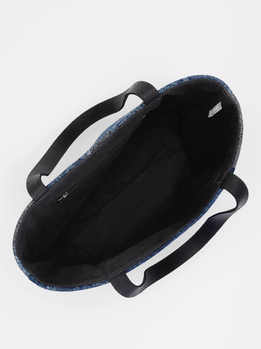 Eileen Fisher Accessories | Waste No More Large Denim Tote Indigo - Women