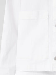 Eileen Fisher Denim | Organic Cotton Denim Classic Collar Jacket White - Women